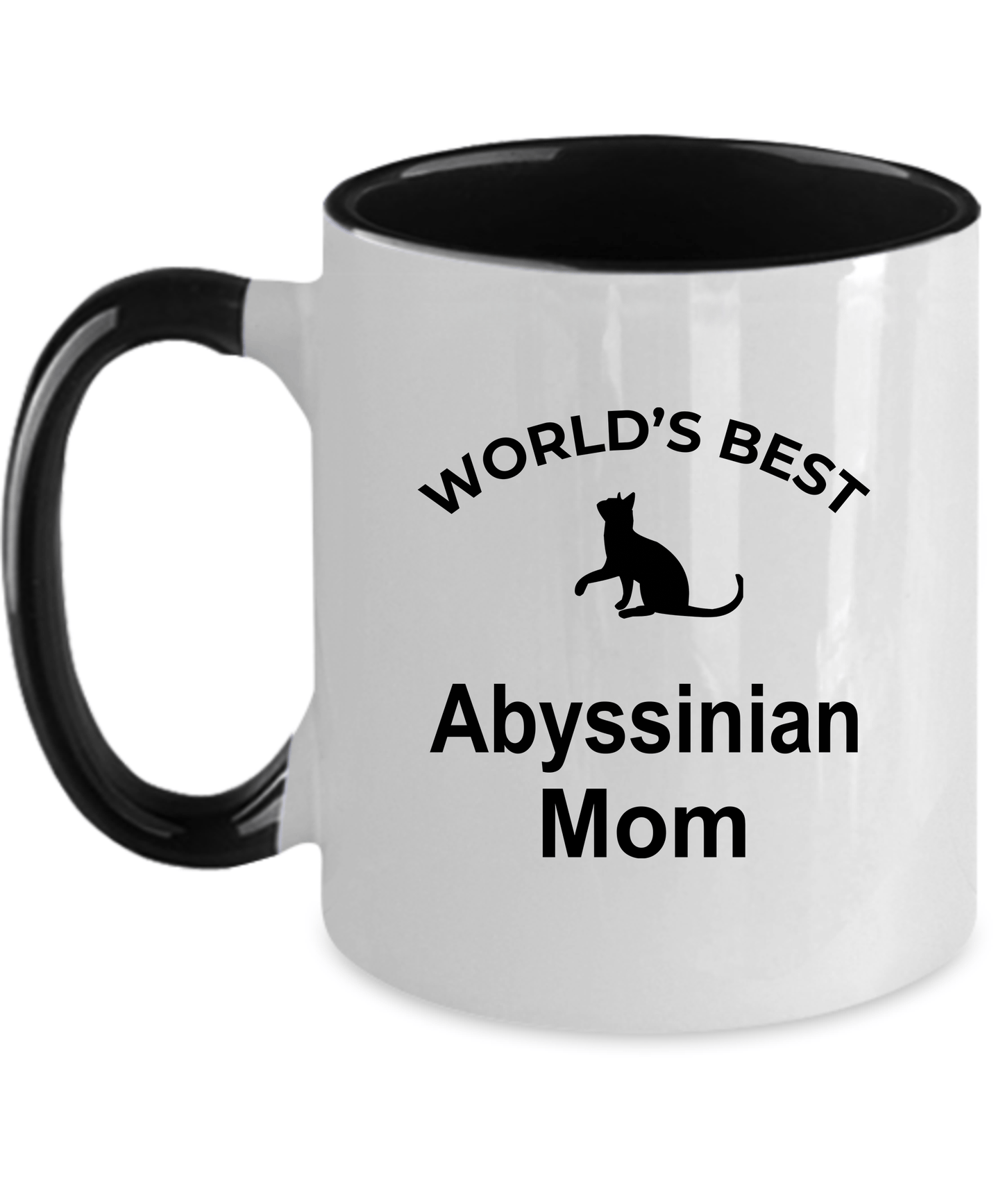 Abyssinian Cat Mom Ceramic Coffee Mug