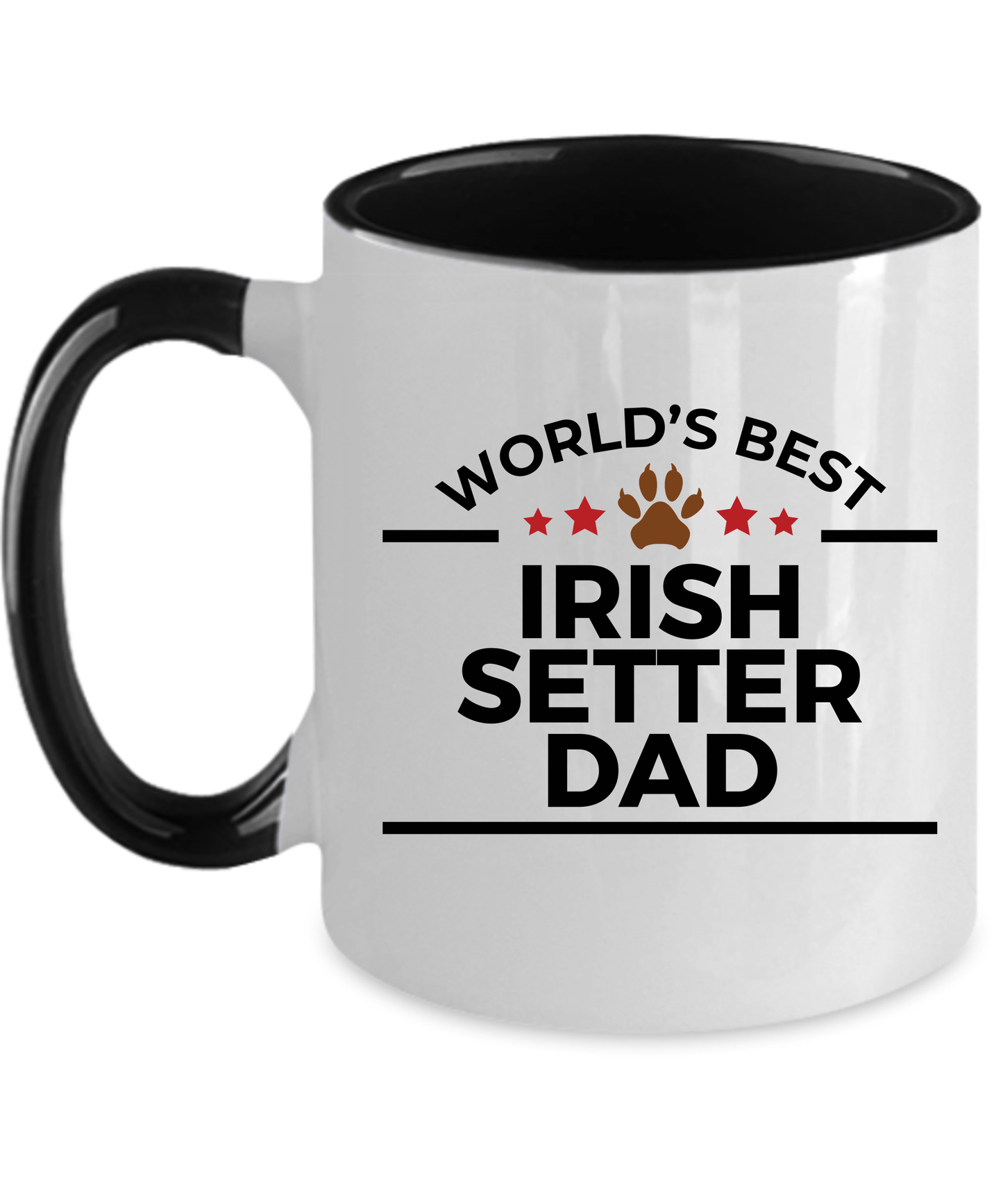 Irish Setter World's Best Dog Dad Ceramic Coffee Mug