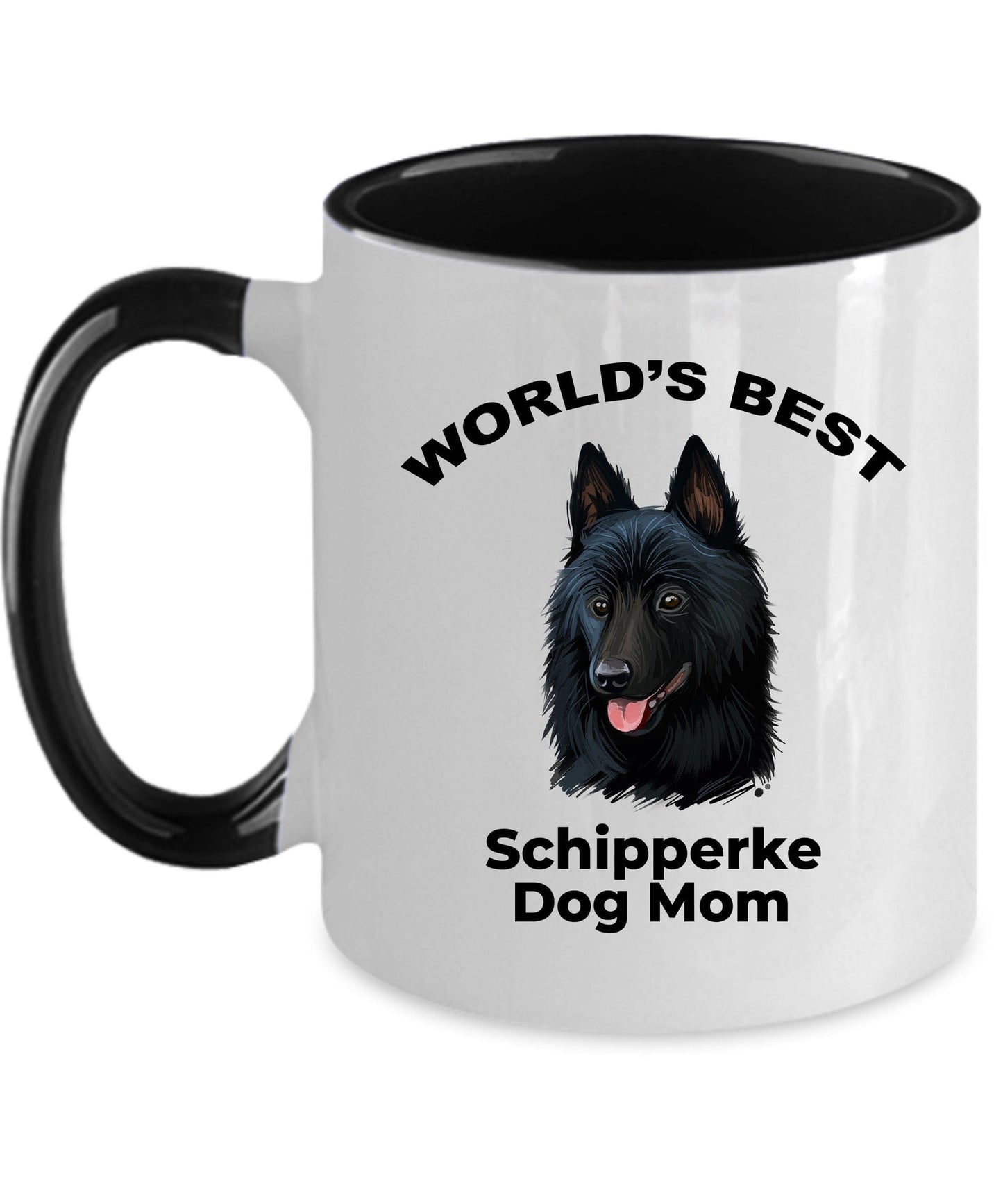 Schipperke Best Dog Mom Custom Coffee Mug