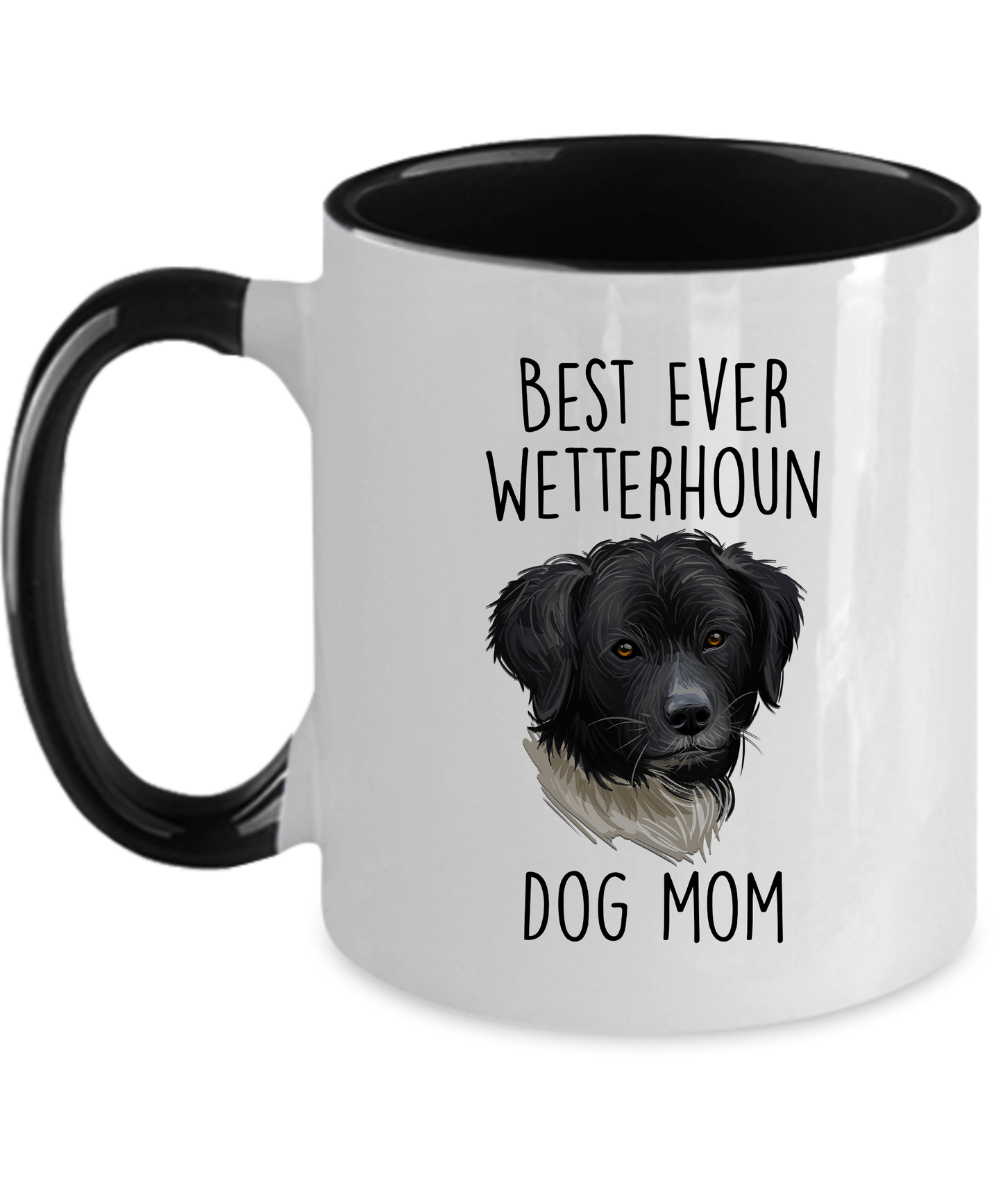 Best Ever Wetterhoun Dog Mom Custom Ceramic Coffee Mug