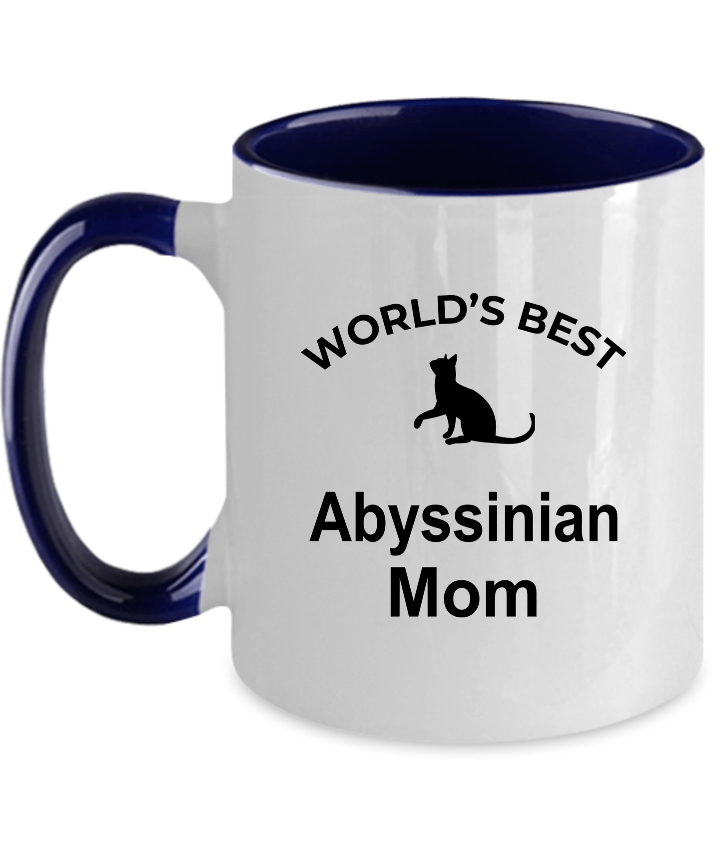 Abyssinian Cat Mom Ceramic Coffee Mug