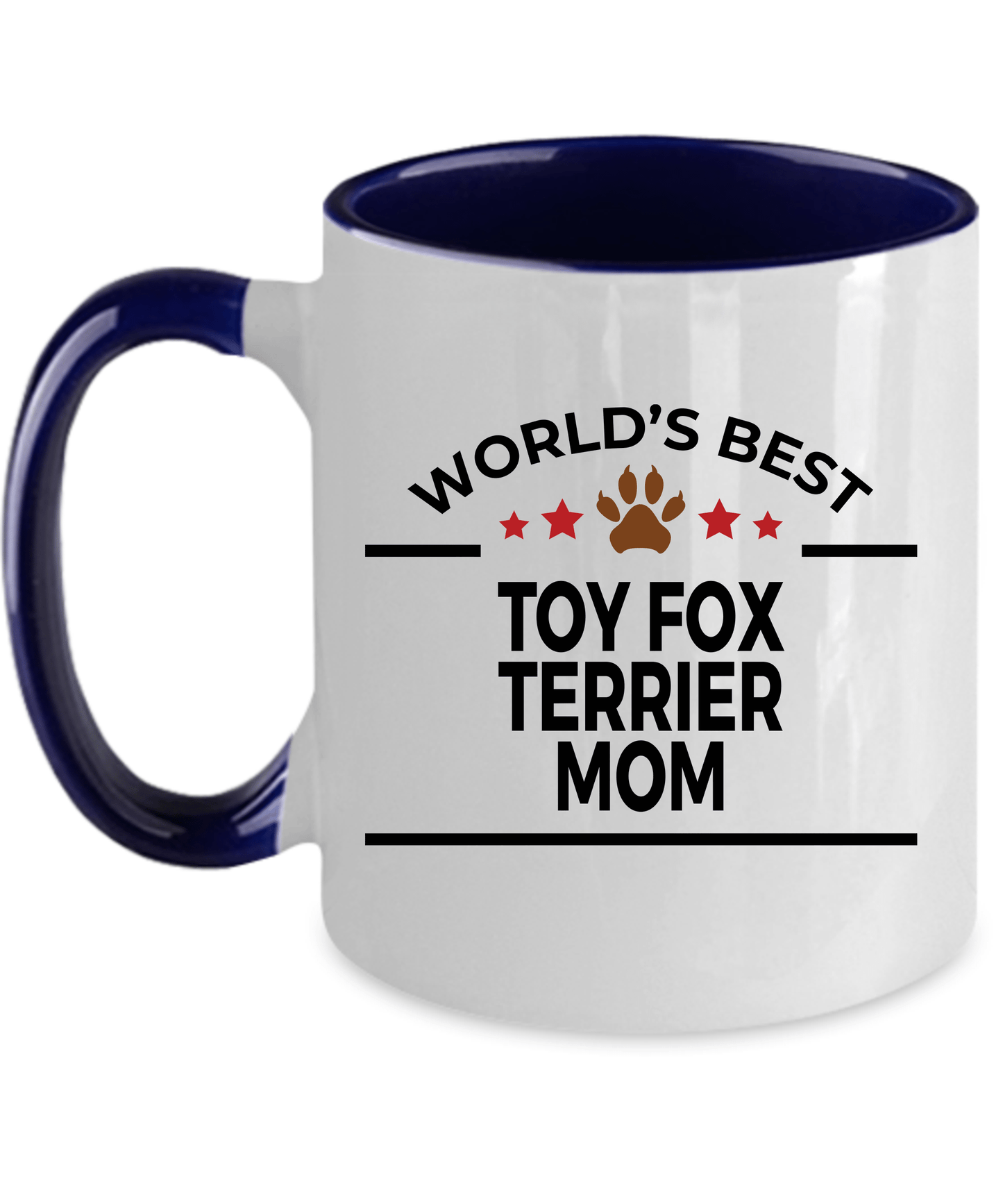 Toy Fox Terrier World's Best Dog Mom Custom Ceramic Coffee Mug