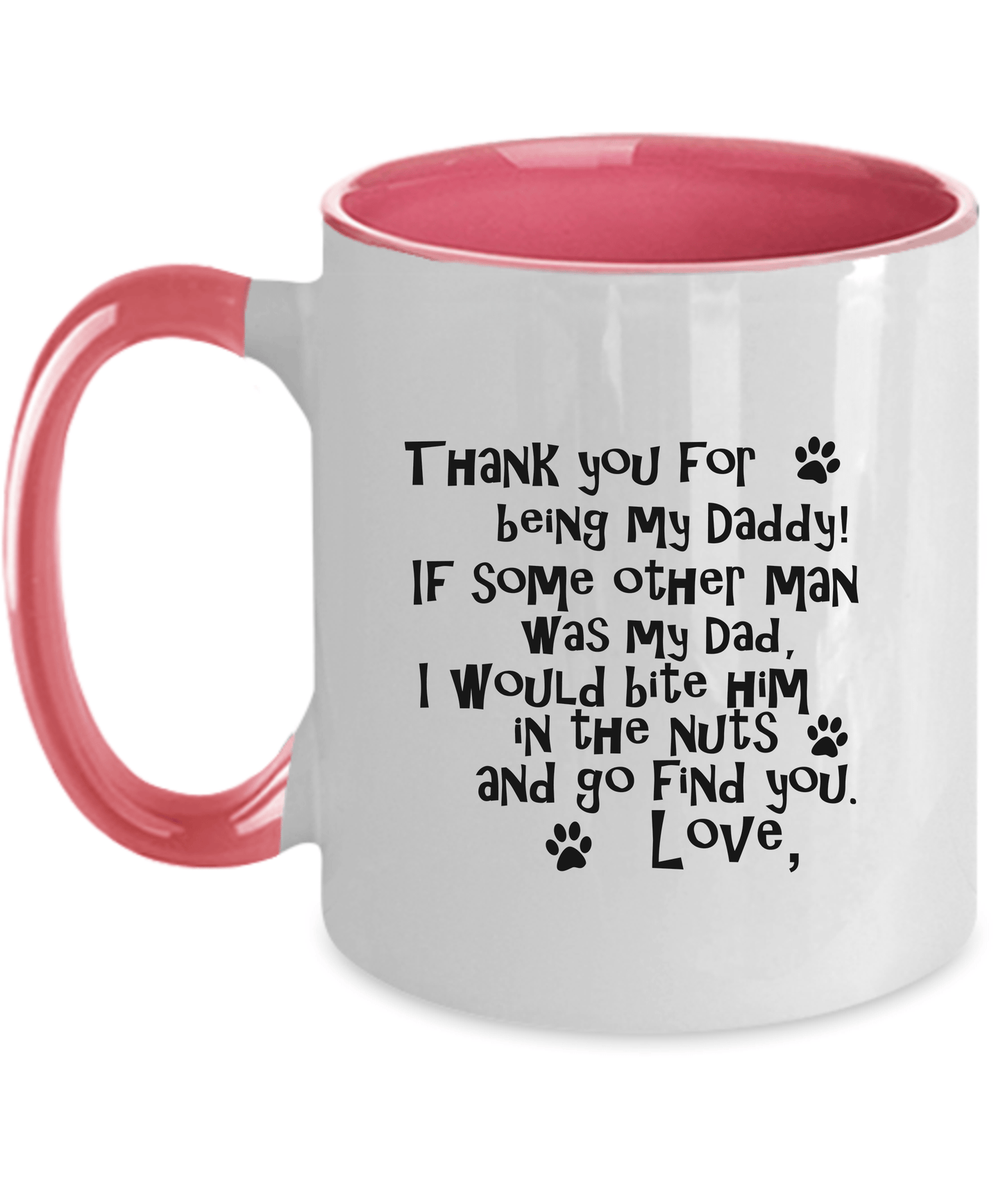 Dear Daddy funny dog dad Ceramic Coffee Mug