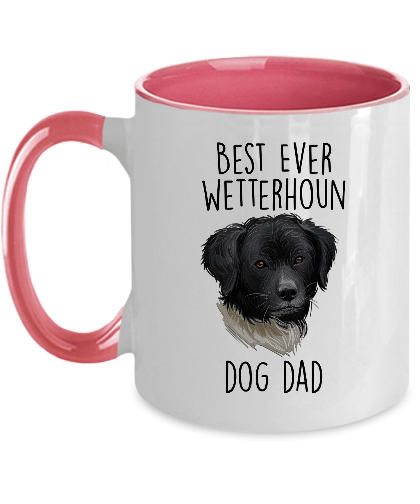 Best Ever Wetterhoun Dog Dad Custom Ceramic Coffee Mug