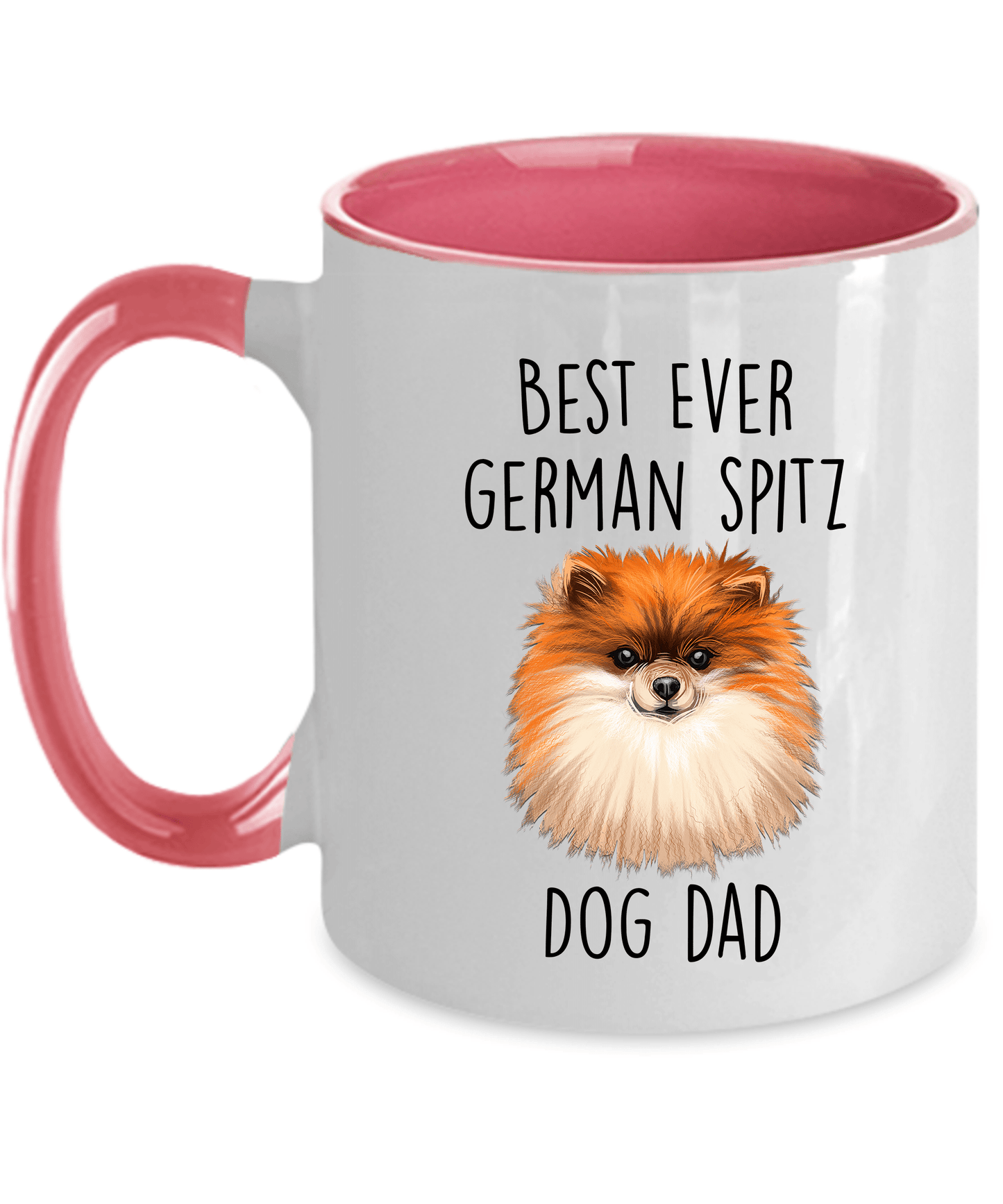 Best Ever German Spitz Dog Dad Custom Ceramic Coffee Mug