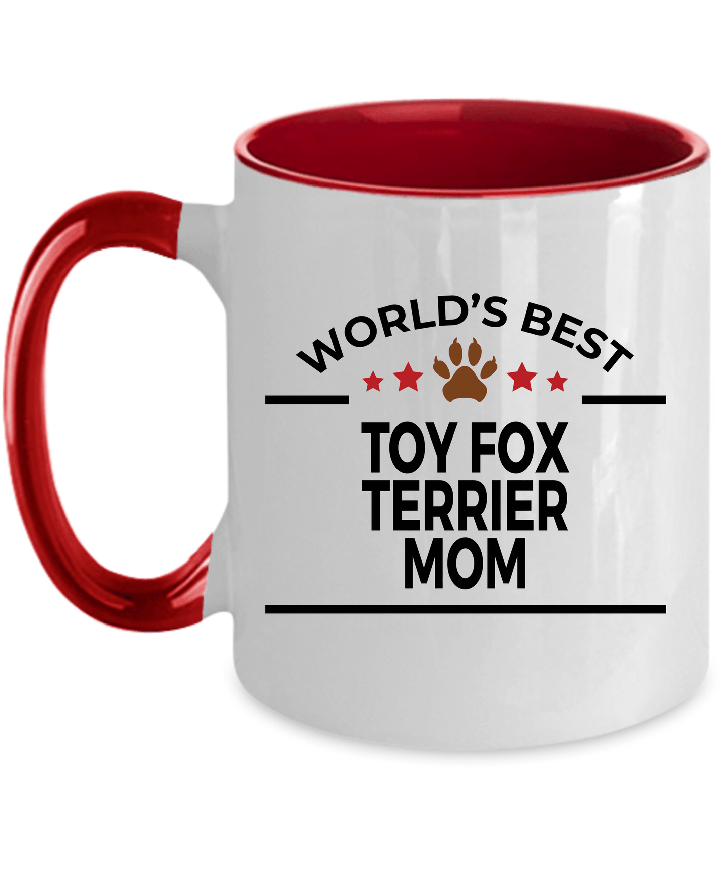 Toy Fox Terrier World's Best Dog Mom Custom Ceramic Coffee Mug