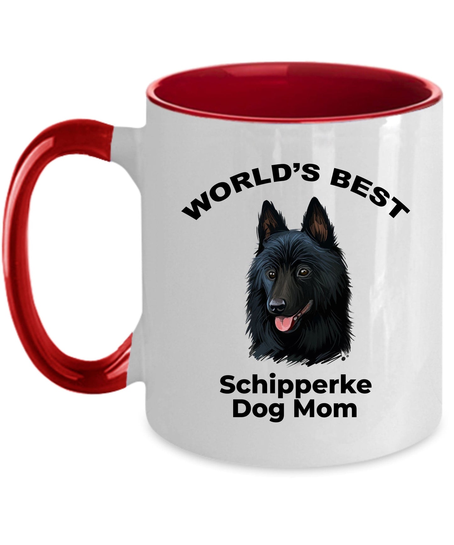 Schipperke Best Dog Mom Custom Coffee Mug