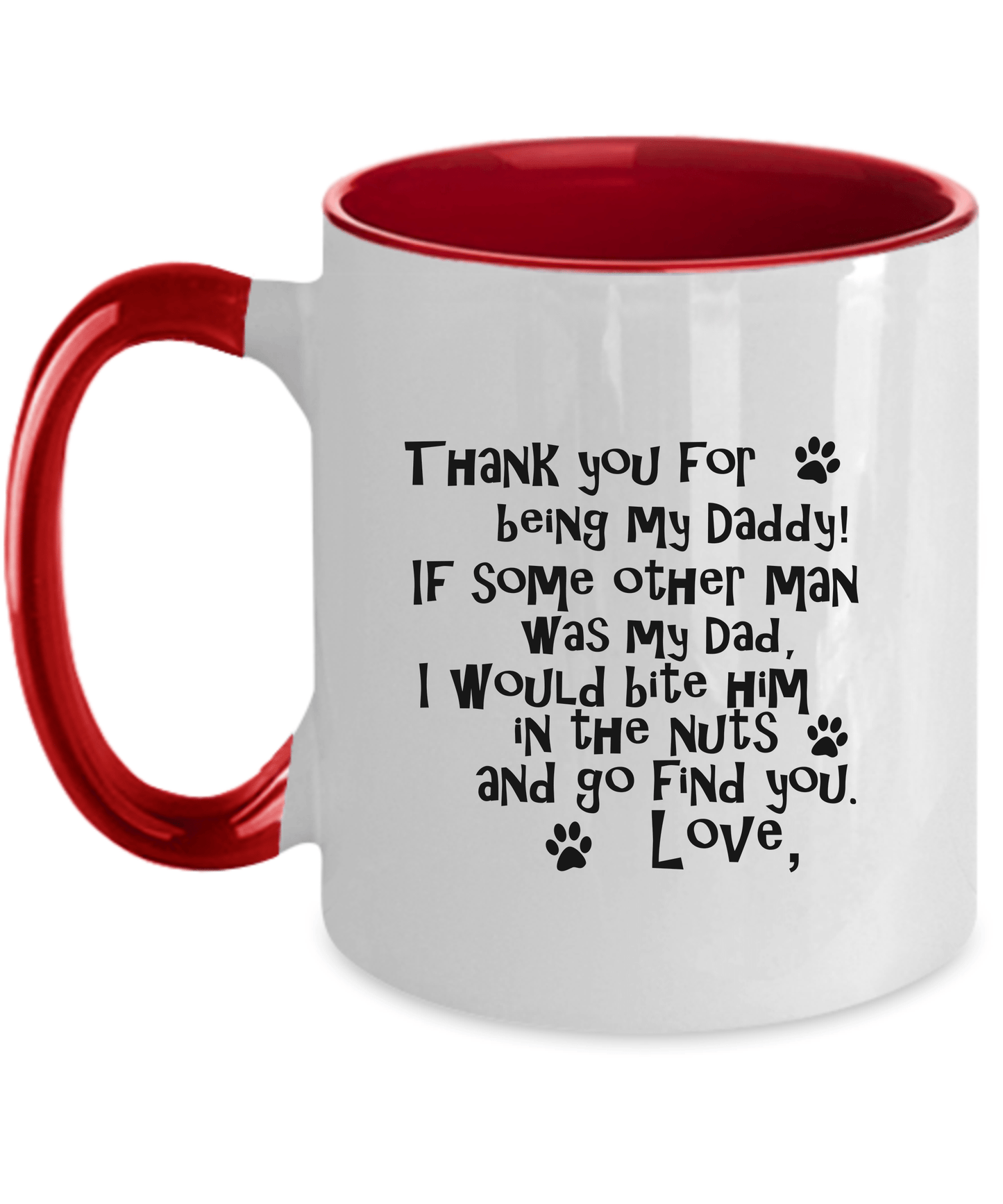 Dear Daddy funny dog dad Ceramic Coffee Mug