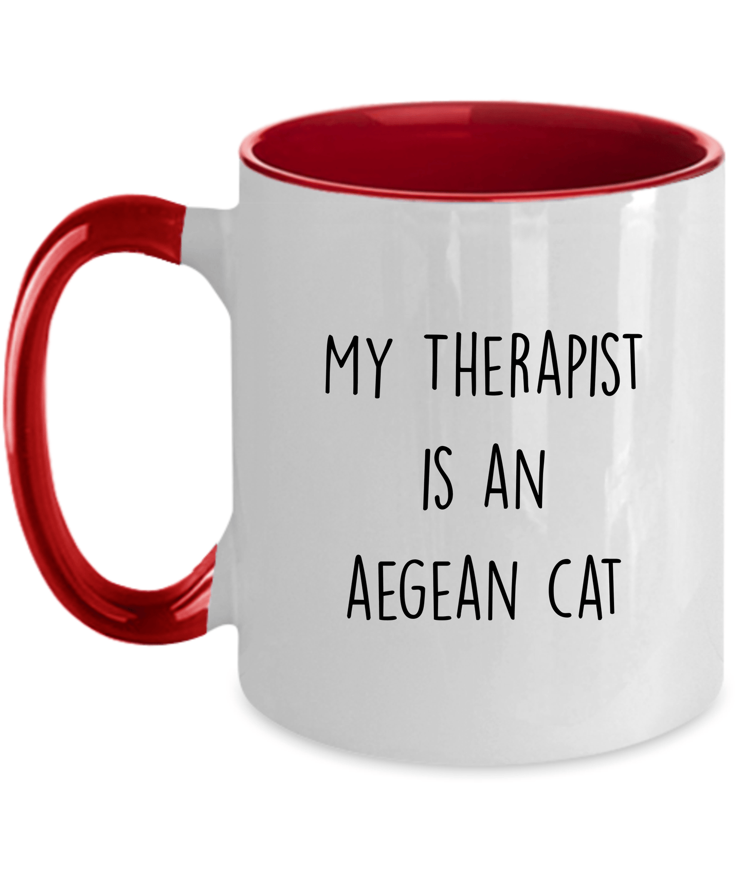 Aegean Cat Therapist Funny Personalized Ceramic Coffee Mug