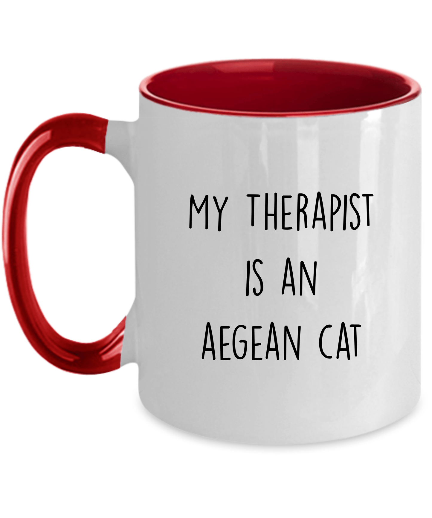 Aegean Cat Therapist Funny Personalized Ceramic Coffee Mug