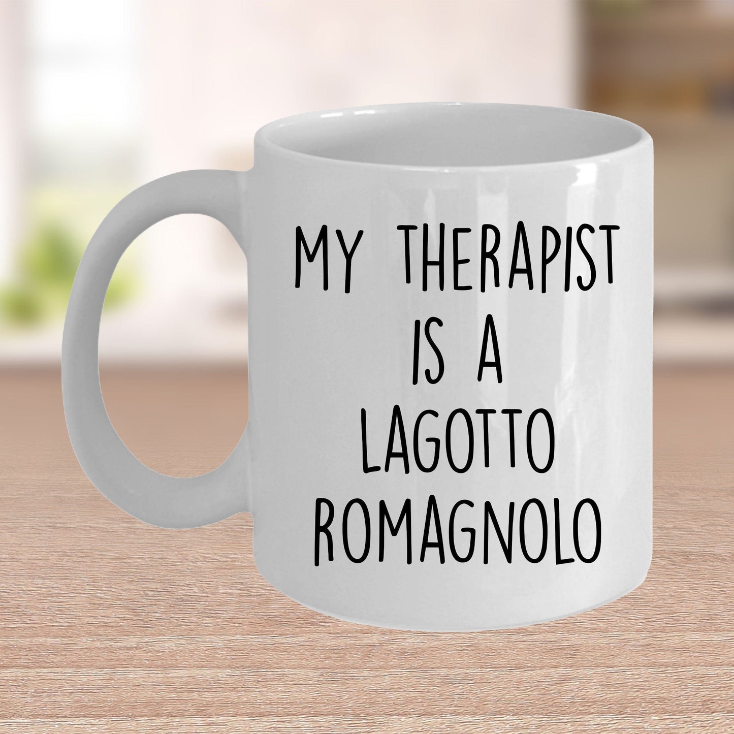 Lagotto Romagnolo Dog Owner Lover Funny Gift Therapist White Ceramic Coffee Mug
