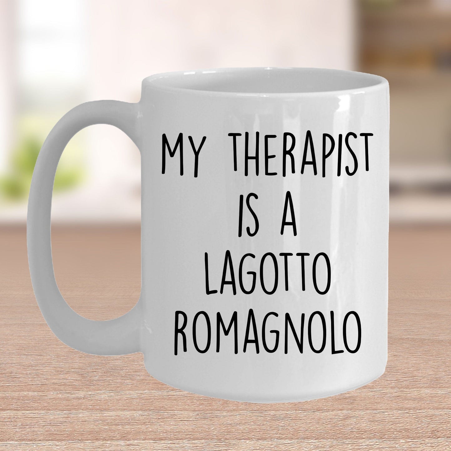 Lagotto Romagnolo Dog Owner Lover Funny Gift Therapist White Ceramic Coffee Mug