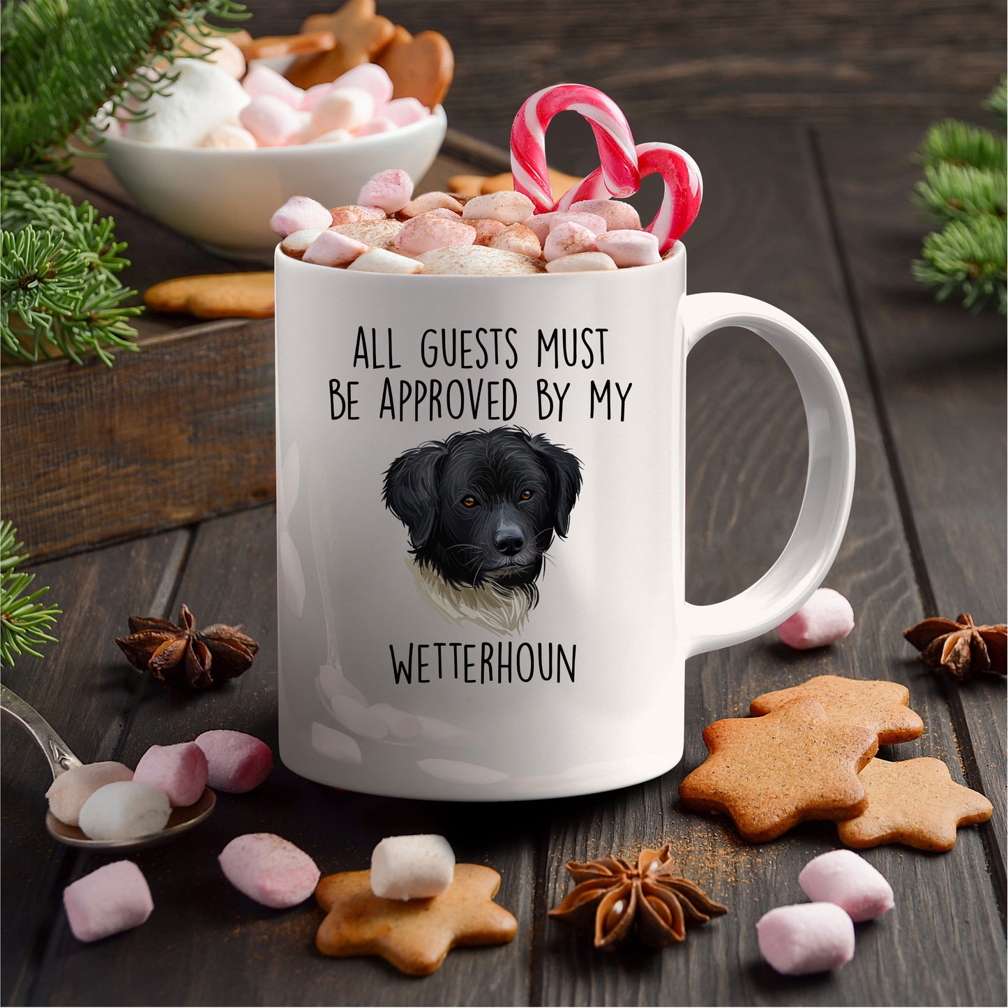 All Guests must be approved by My Wetterhoun Dog Ceramic Coffee mug