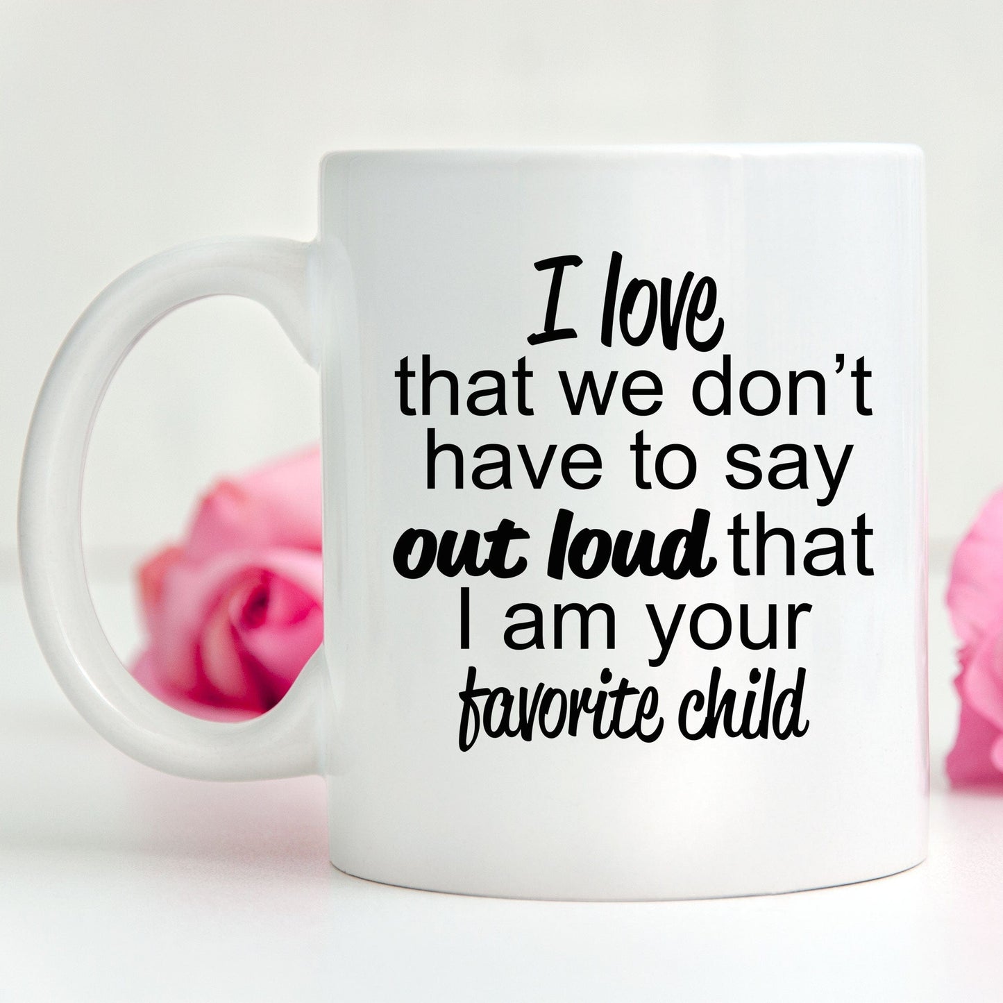 Favorite Child to Mother or Father Mug - Perfect Gift for Mother's Day or Father's Day