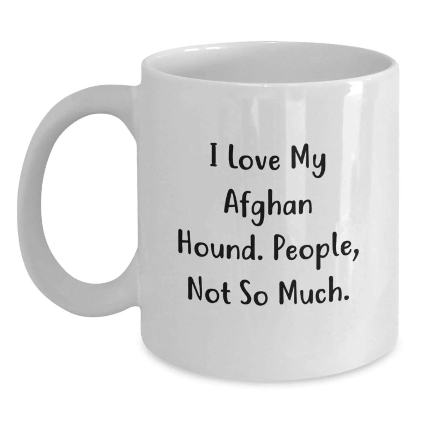 Afghan Hound Dog Lovers White Coffee Mugs Funny Quote Gifts from Men to Friends Family for Christmas