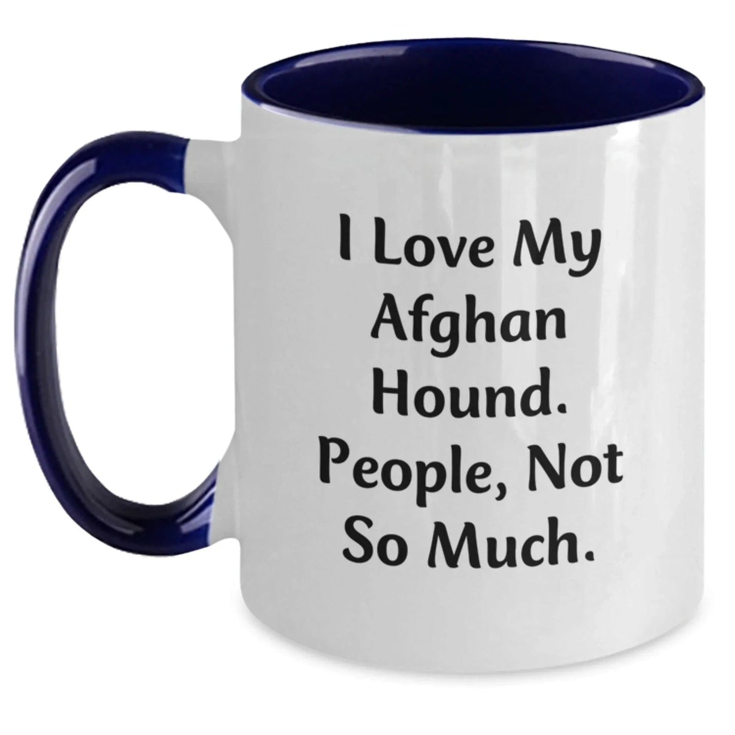 Funny Afghan Hound Dog Gifts from Friends, Unique Christmas Mugs for Men, Two Tone Coffee Lover