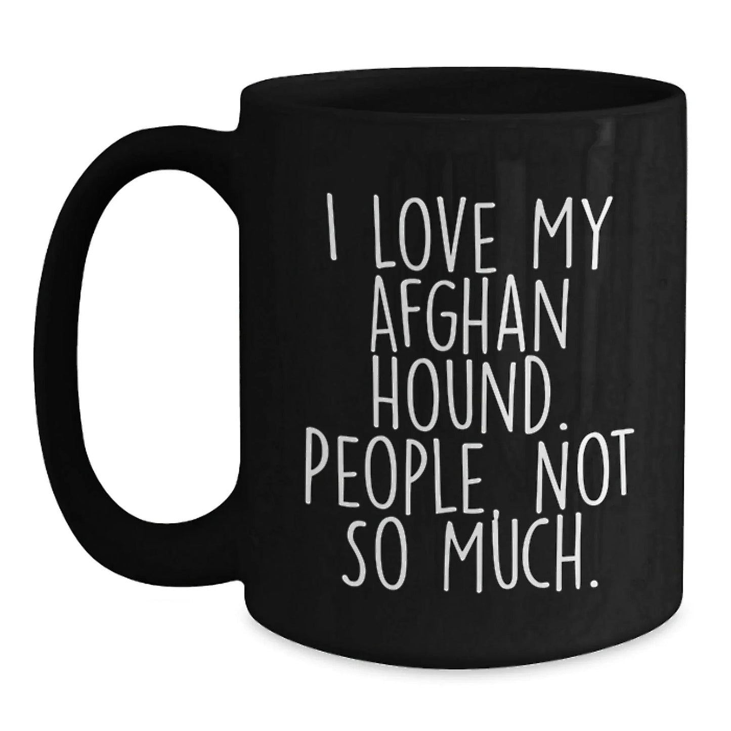 Funny Afghan Hound Dog Mugs Gifts from Men to Friends for Christmas Lover, Perfect for Coffee, Black Mug, Unique for Gift