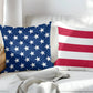 American Flag Stars and Stripes Patriotic Indoor-Outdoor Pillow