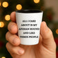 Afghan Hound Dog Lovers Unique Gift Shot Glass, All I Care About Are My Afghan Hound Dog, Funny Quote for Christmas, White Ceramic, 1.5oz, Microwave and Dishwasher Safe, Gifts from Men to Friends