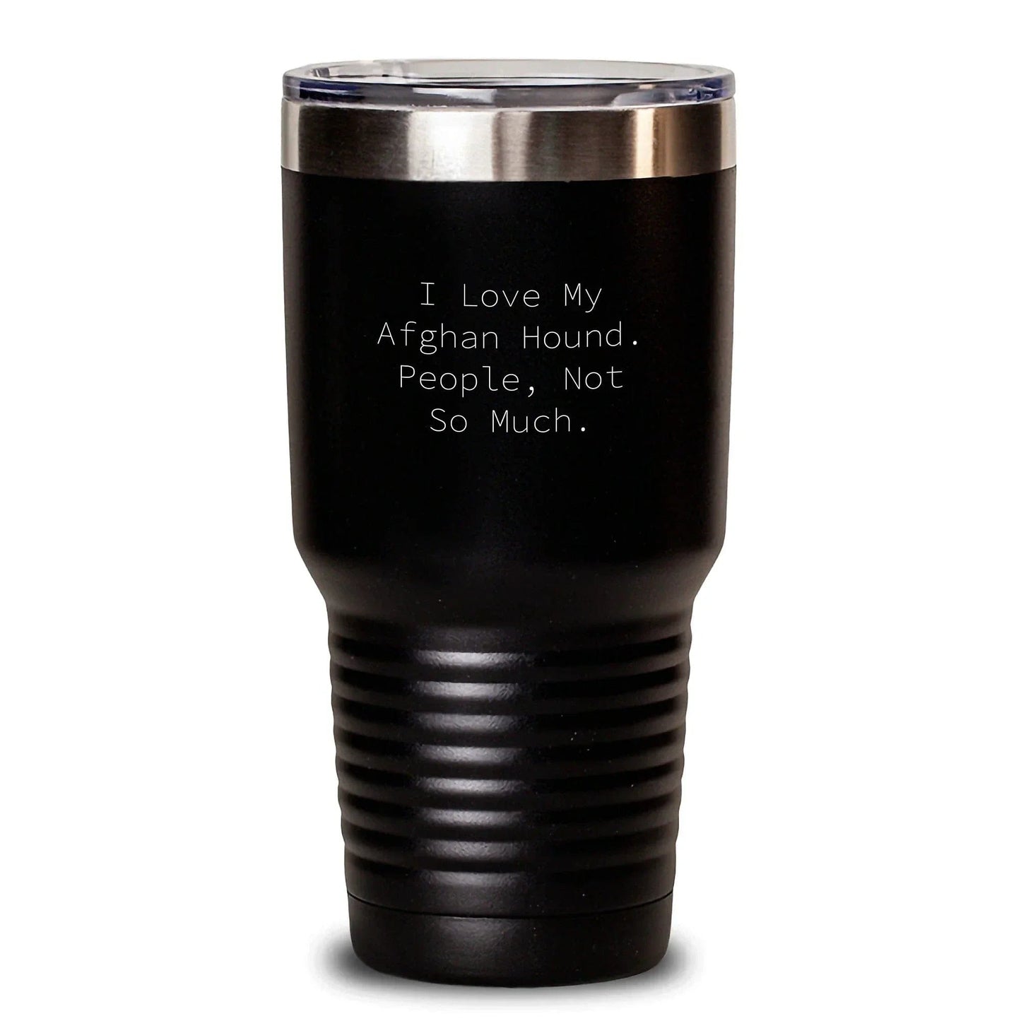 Funny Afghan Hound Dog Lover Gifts from Friends and Family for Christmas Unique Presents for Men and Women Black 20oz 30oz Vacuum Insulated Tumblers with Lid