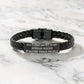 Funny Gifts for Afghan Hound Dog Lovers 'All I Care About Is My Afghan Hound And Maybe Three People' -  Engraved Stainless Steel Interlaced Leather Bracelet Birthday, Christmas Gift