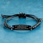 Funny Afghan Hound Dog Adjustable Interlaced Black Rope Engraved Bracelet - All I Care About Is My Afghan Hound and  Maybe Three People