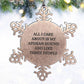 A Heartwarming Afghan Hound Dog Snowflake Ornament, All I Care About are My Afghan Hound, Unique Gift for Afghan Hound Dog Lovers, Snowflake Ornament for Christmas