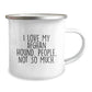 Afghan Hound Dog Lover Camping Mug, Funny Gift for Afghan Hound Dog Owners, Christmas Unique Presents from Friends and Family