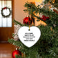 Afghan Hound Dog Lover Gifts from Friends to Family, Heart Ornament with Funny Quote, White Sturdy MDF, 3-Inch, Gold-Tone String, Christmas Unique Gift