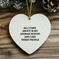 Afghan Hound Dog Lover Gifts from Friends to Family, Heart Ornament with Funny Quote, White Sturdy MDF, 3-Inch, Gold-Tone String, Christmas Unique Gift