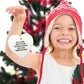 Afghan Hound Dog Lover Gifts from Friends to Family, Heart Ornament with Funny Quote, White Sturdy MDF, 3-Inch, Gold-Tone String, Christmas Unique Gift