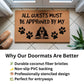 Basset Hound Doormat – All Guests Must Be Approved by My Basset Hound – Dog Lover Welcome Mat – Funny Pet Doormat – Gift for Basset Hound Owners