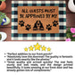 Basset Hound Doormat – All Guests Must Be Approved by My Basset Hound – Dog Lover Welcome Mat – Funny Pet Doormat – Gift for Basset Hound Owners
