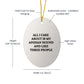 Funny Afghan Hound Dog Lover Gifts - Christmas Memorable Presents for Friends Who Say All I Care About are My Afghan Hound and Like Three People - Oval Ornament Decorations