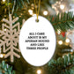 Funny Afghan Hound Dog Lover Gifts - Christmas Memorable Presents for Friends Who Say All I Care About are My Afghan Hound and Like Three People - Oval Ornament Decorations