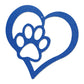 Puppy Love Metal Wall Art – Dog Paw Heart Metal Sign – Pet Lover Decor