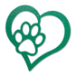 Puppy Love Metal Wall Art – Dog Paw Heart Metal Sign – Pet Lover Decor