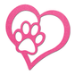 Puppy Love Metal Wall Art – Dog Paw Heart Metal Sign – Pet Lover Decor