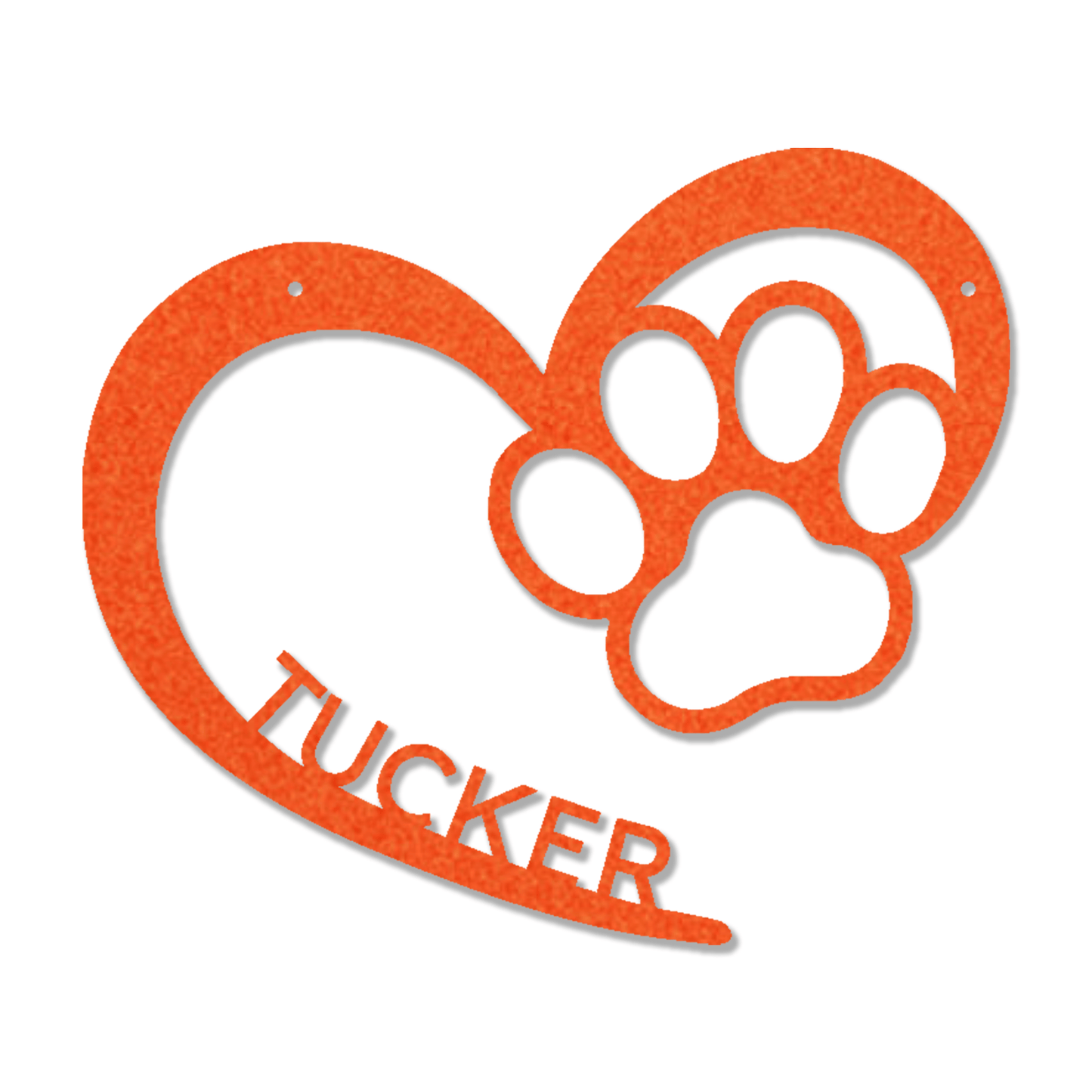 Personalized Puppy Love Metal Wall Art – Custom Dog Paw Heart Sign – Pet Name Metal Decor – Dog Lover Gift – Indoor Outdoor Steel Sign