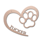 Personalized Puppy Love Metal Wall Art – Custom Dog Paw Heart Sign – Pet Name Metal Decor – Dog Lover Gift – Indoor Outdoor Steel Sign