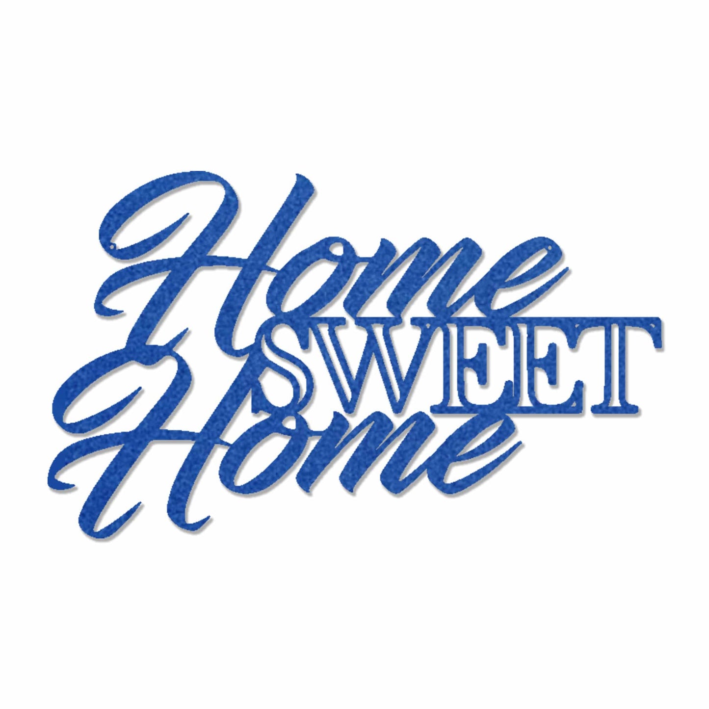 Home Sweet Home Steel Sign, Farmhouse Wall Decor, Script Wall Metal Art, Rustic Home Decor