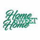Home Sweet Home Steel Sign, Farmhouse Wall Decor, Script Wall Metal Art, Rustic Home Decor