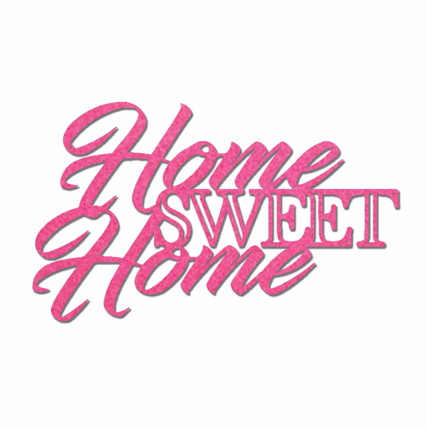 Home Sweet Home Steel Sign, Farmhouse Wall Decor, Script Wall Metal Art, Rustic Home Decor