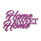 Home Sweet Home Steel Sign, Farmhouse Wall Decor, Script Wall Metal Art, Rustic Home Decor