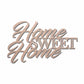 Home Sweet Home Steel Sign, Farmhouse Wall Decor, Script Wall Metal Art, Rustic Home Decor