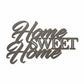 Home Sweet Home Steel Sign, Farmhouse Wall Decor, Script Wall Metal Art, Rustic Home Decor
