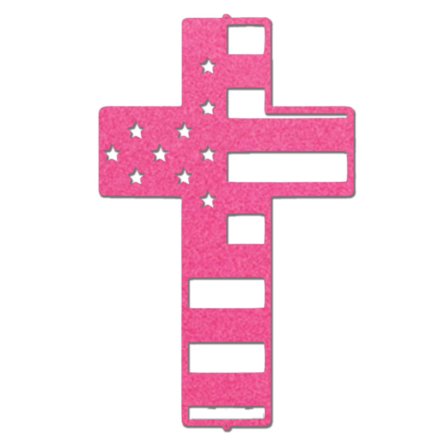 American Flag Cross Steel Sign – Patriotic Christian Cross Decor – USA Flag Faith Metal Art – Veteran Tribute Wall Decor