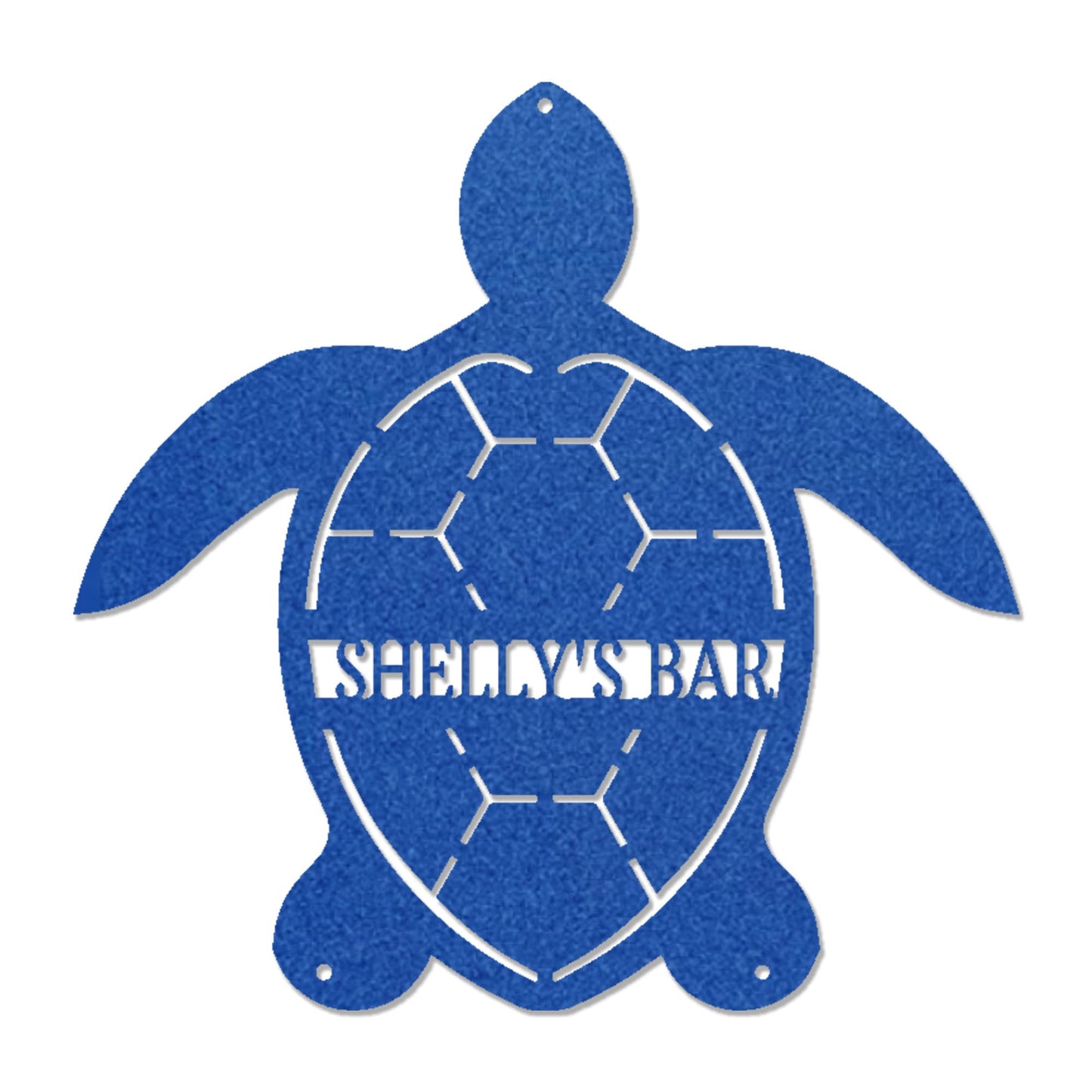 Personalized Sea Turtle Metal Sign, Beach House Decor, Coastal Wall Art