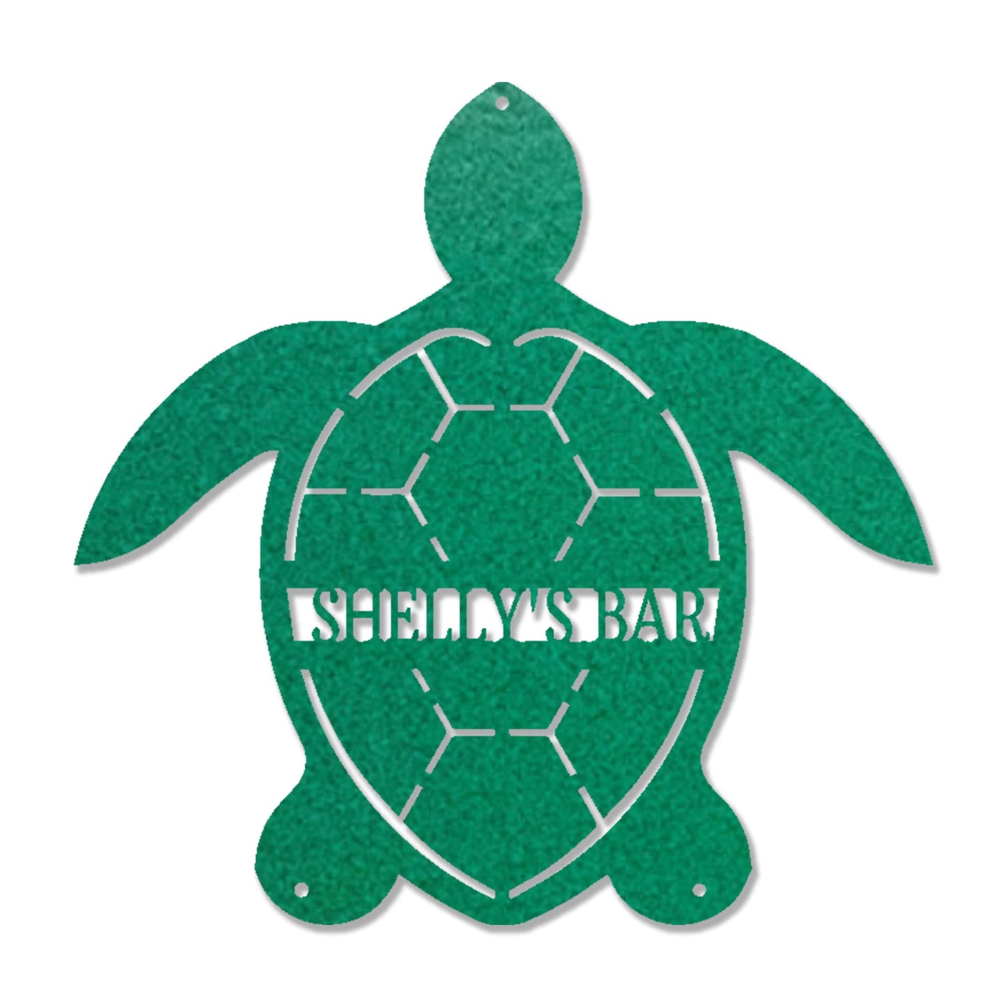 Personalized Sea Turtle Metal Sign, Beach House Decor, Coastal Wall Art