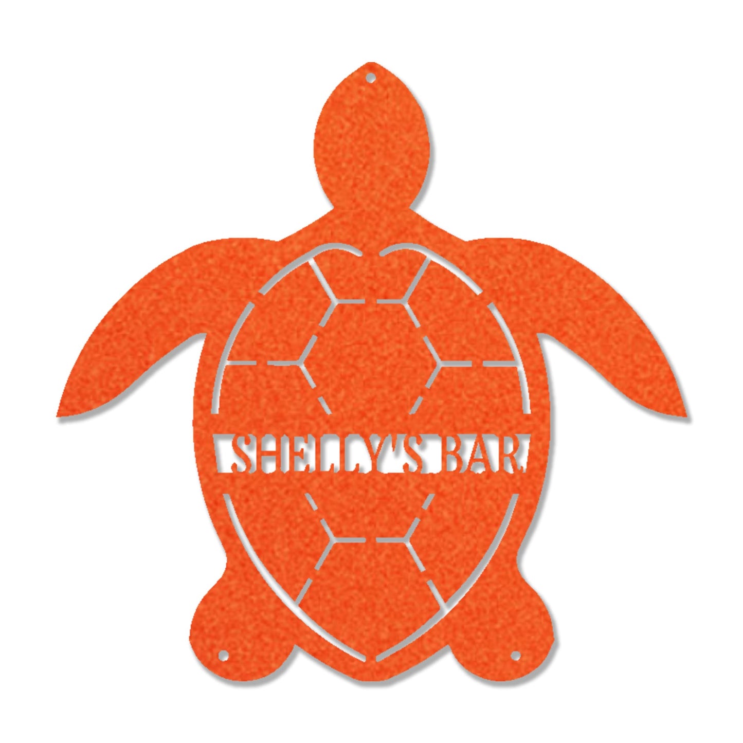 Personalized Sea Turtle Metal Sign, Beach House Decor, Coastal Wall Art